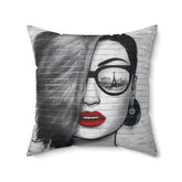 Modern Spun Polyester Square Pillow