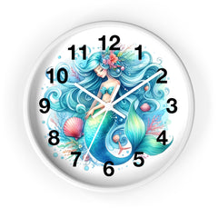 Mermaid Fantasy Wall Clock – Silent, Eco-Friendly, and Stylish