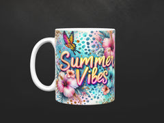 Colorful Summer Vibes Ceramic Mug, (11oz, 15oz)