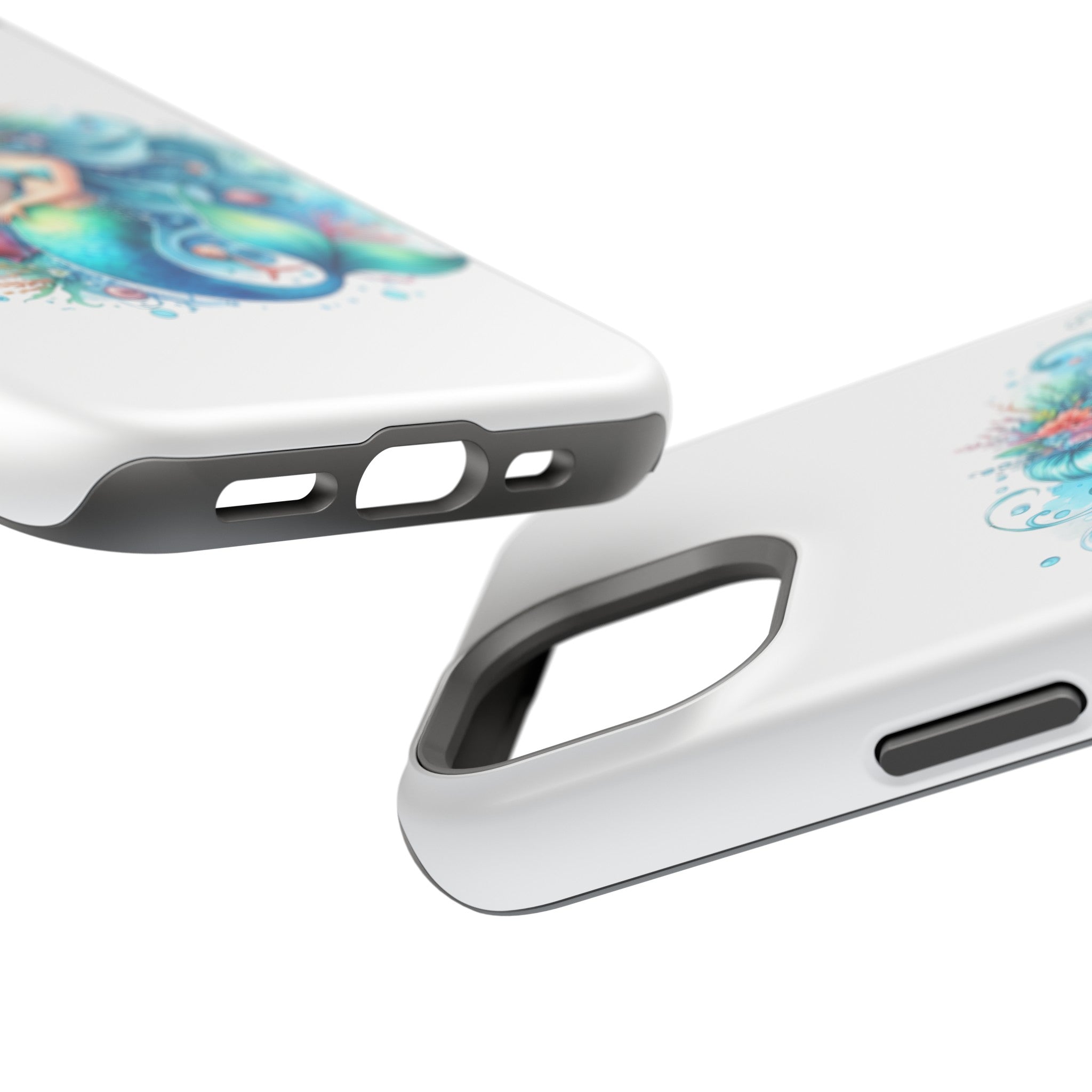 Dreamy Mermaid White Case for phone – Impact Resistant