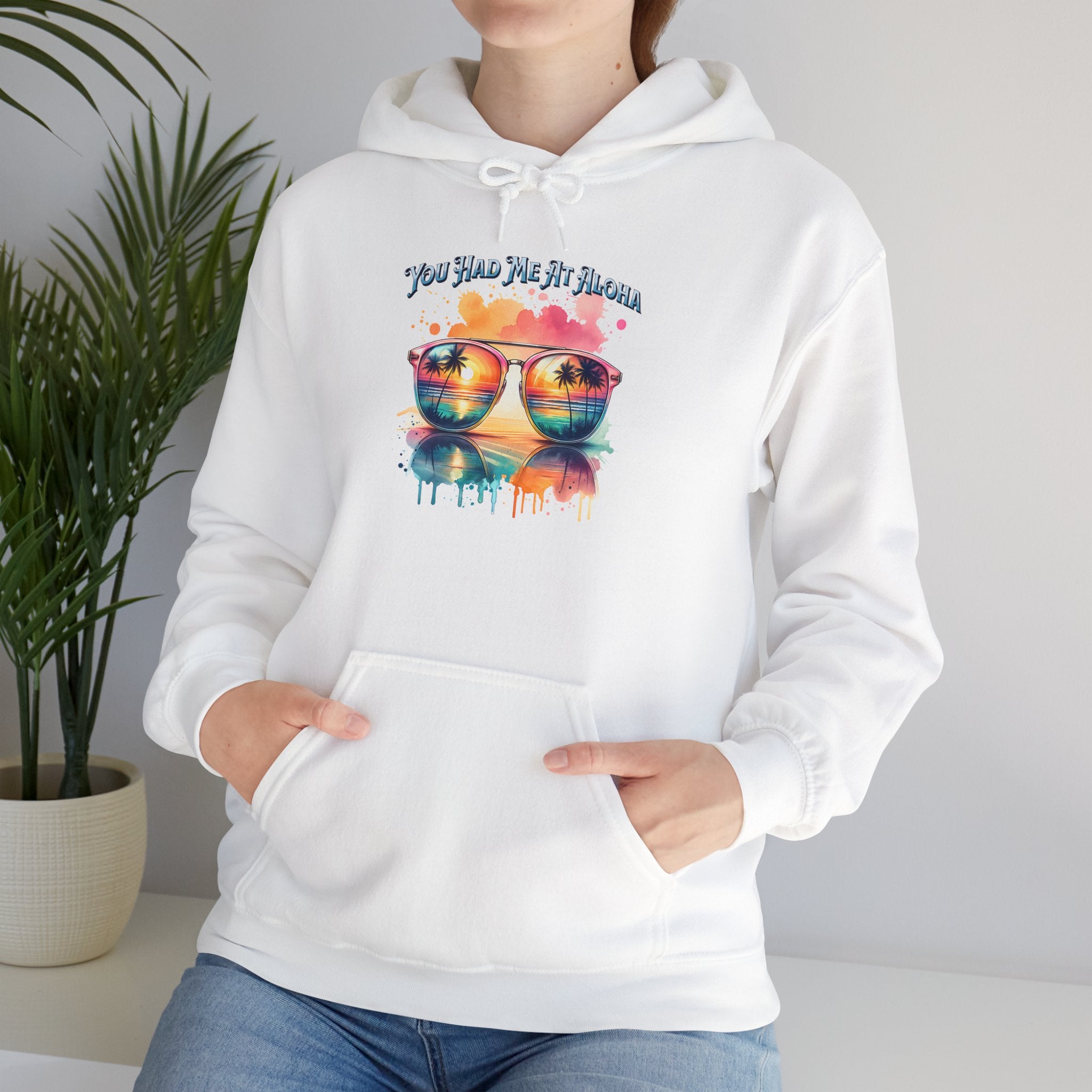 You Had Me At Aloha Hooded Sweatshirt Unisex Heavy Blend