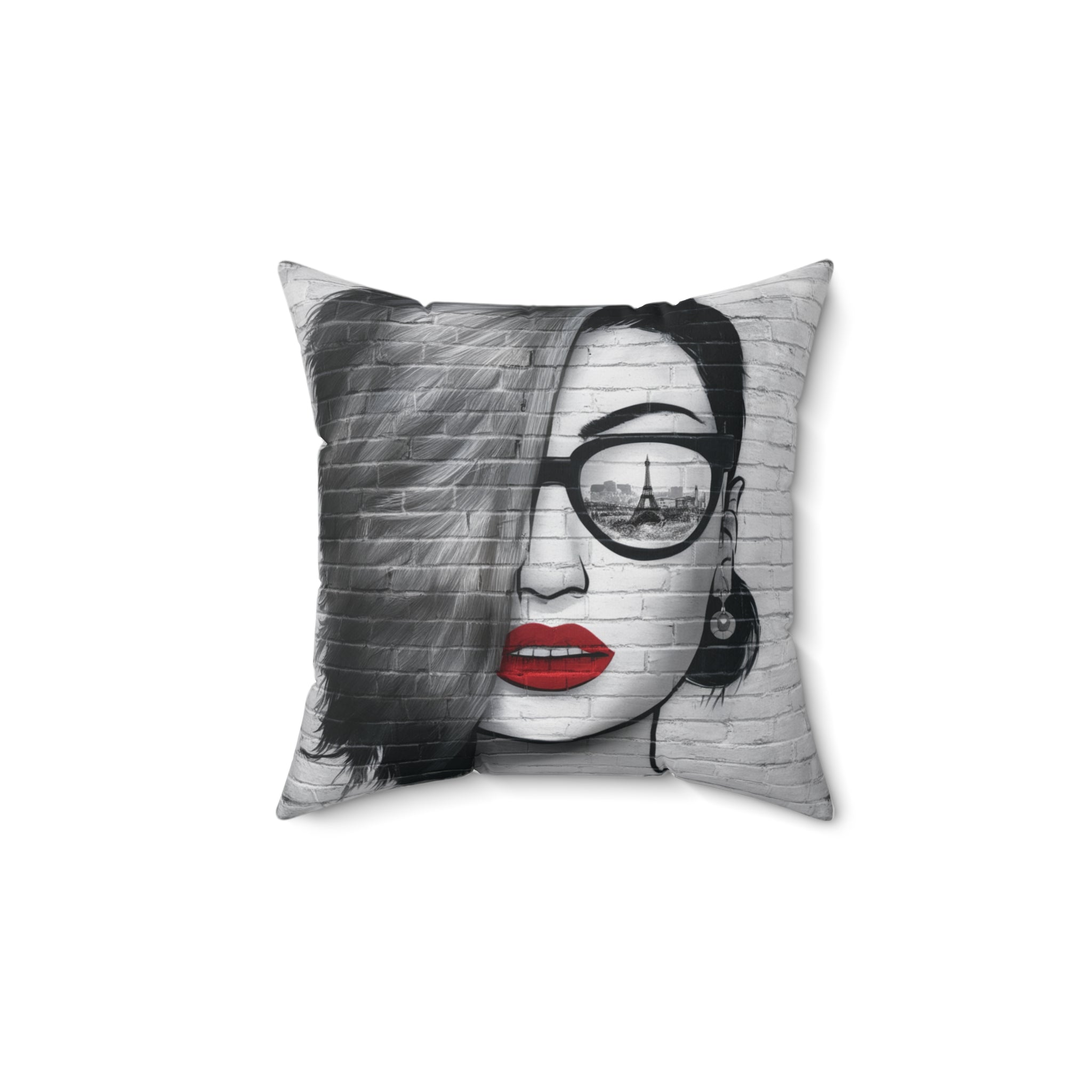 Modern Spun Polyester Square Pillow