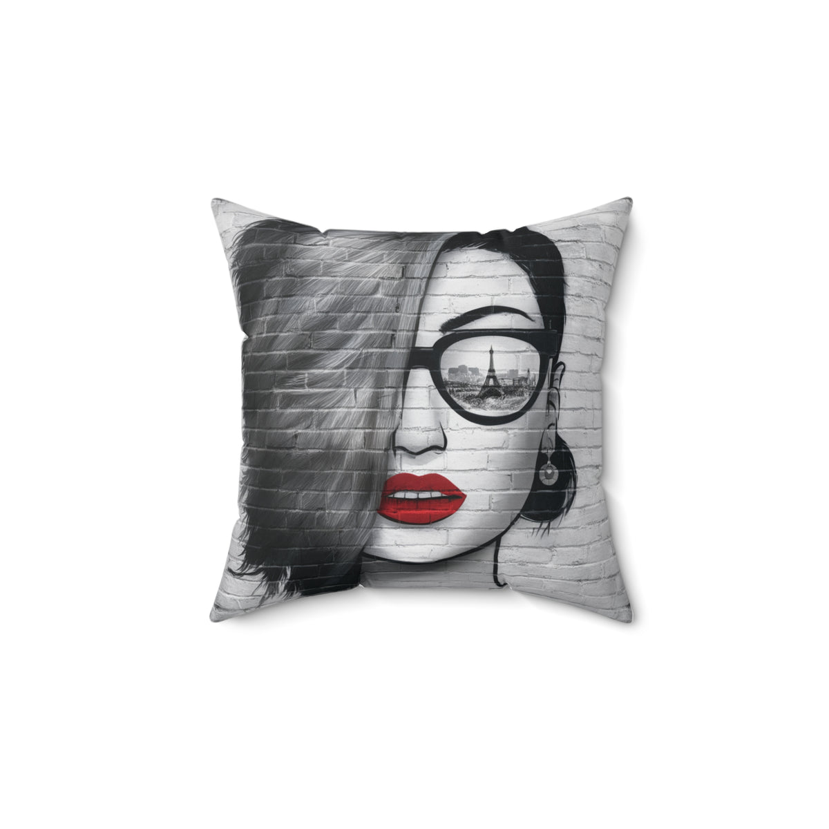 Modern Spun Polyester Square Pillow