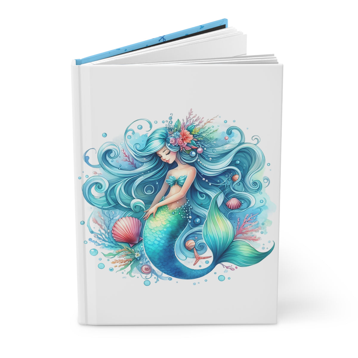 Sleeping Mermaid Hardcover Journal