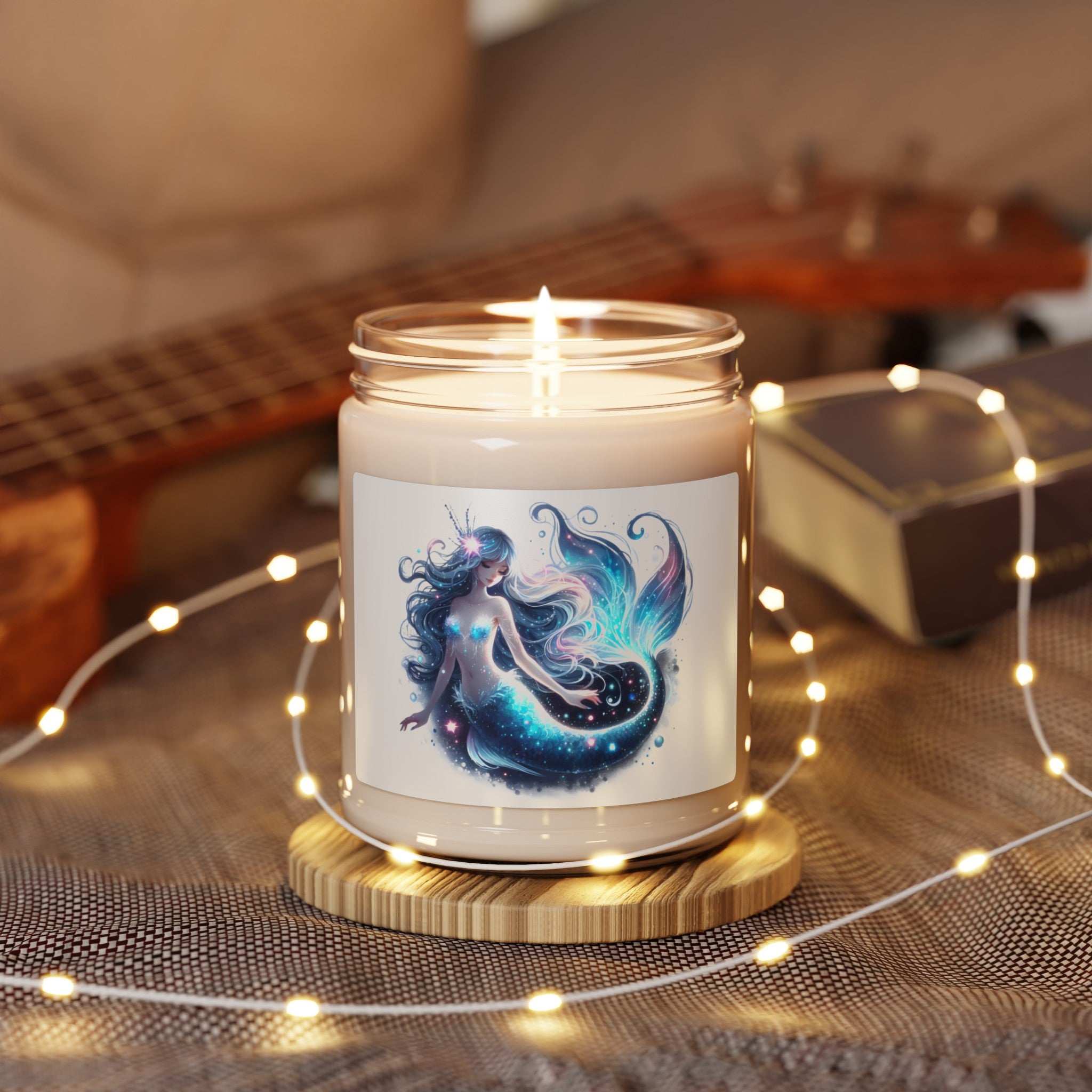 Blue mermaid scented Soy Candle, 9oz