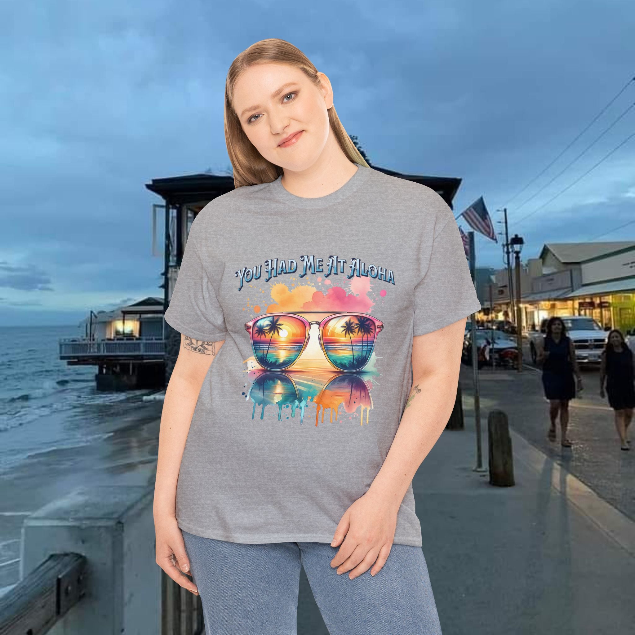 You Had Me At Aloha Heavy Cotton Tee shirt Unisex