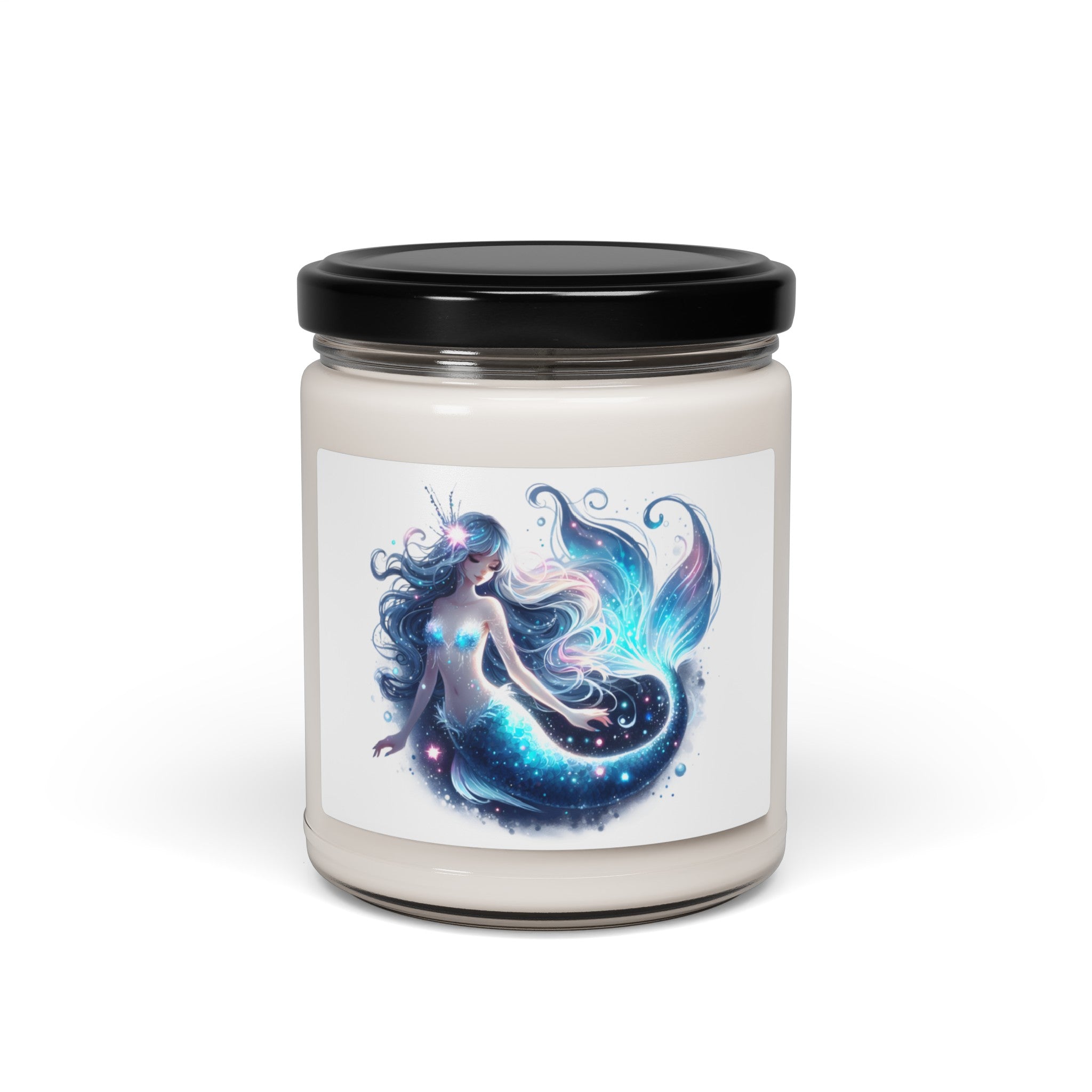 Blue mermaid scented Soy Candle, 9oz