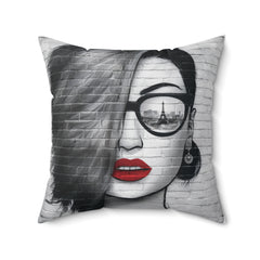 Modern Spun Polyester Square Pillow