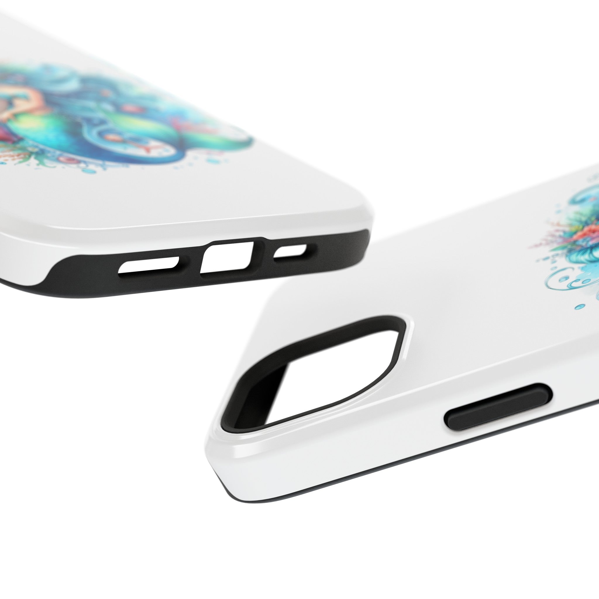 Dreamy Mermaid White Case for phone – Impact Resistant