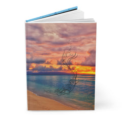 Rainbow Sunset Mermaid Hardcover Journal