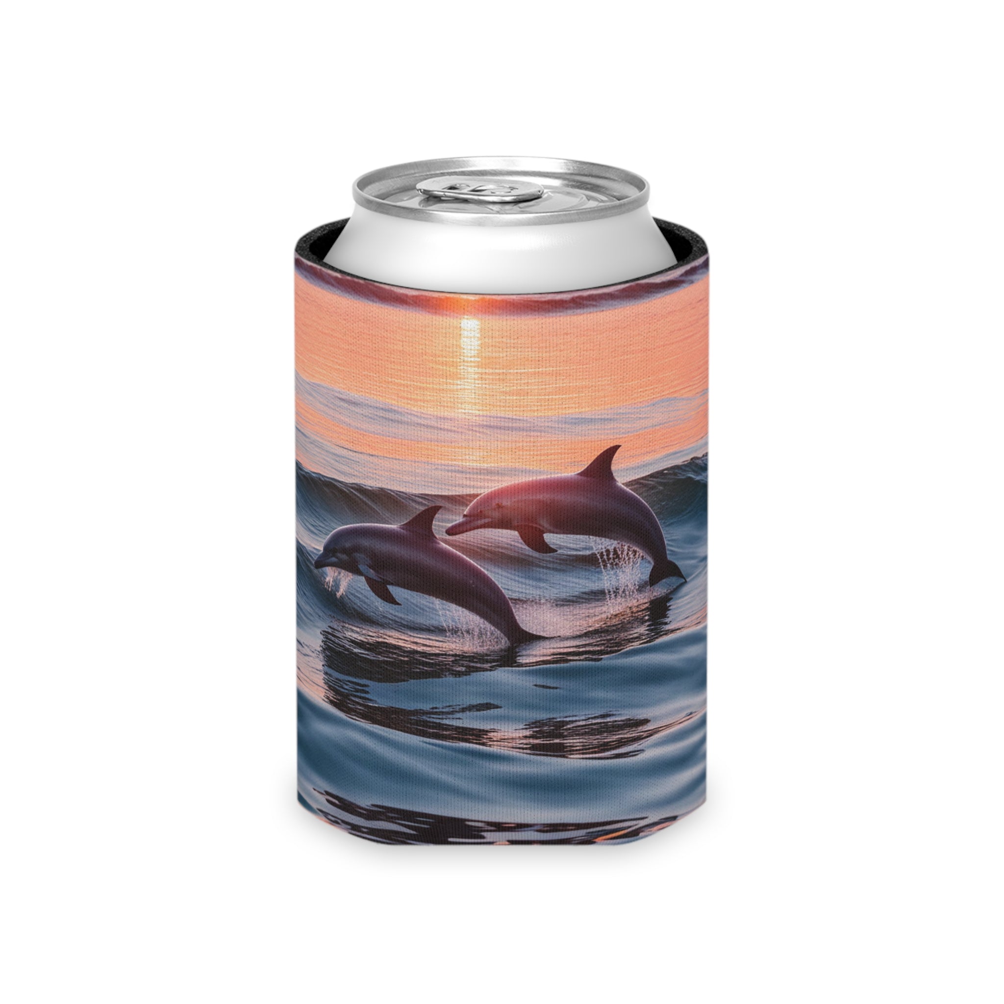 Can Cooler - 2 Dolphin Sunset