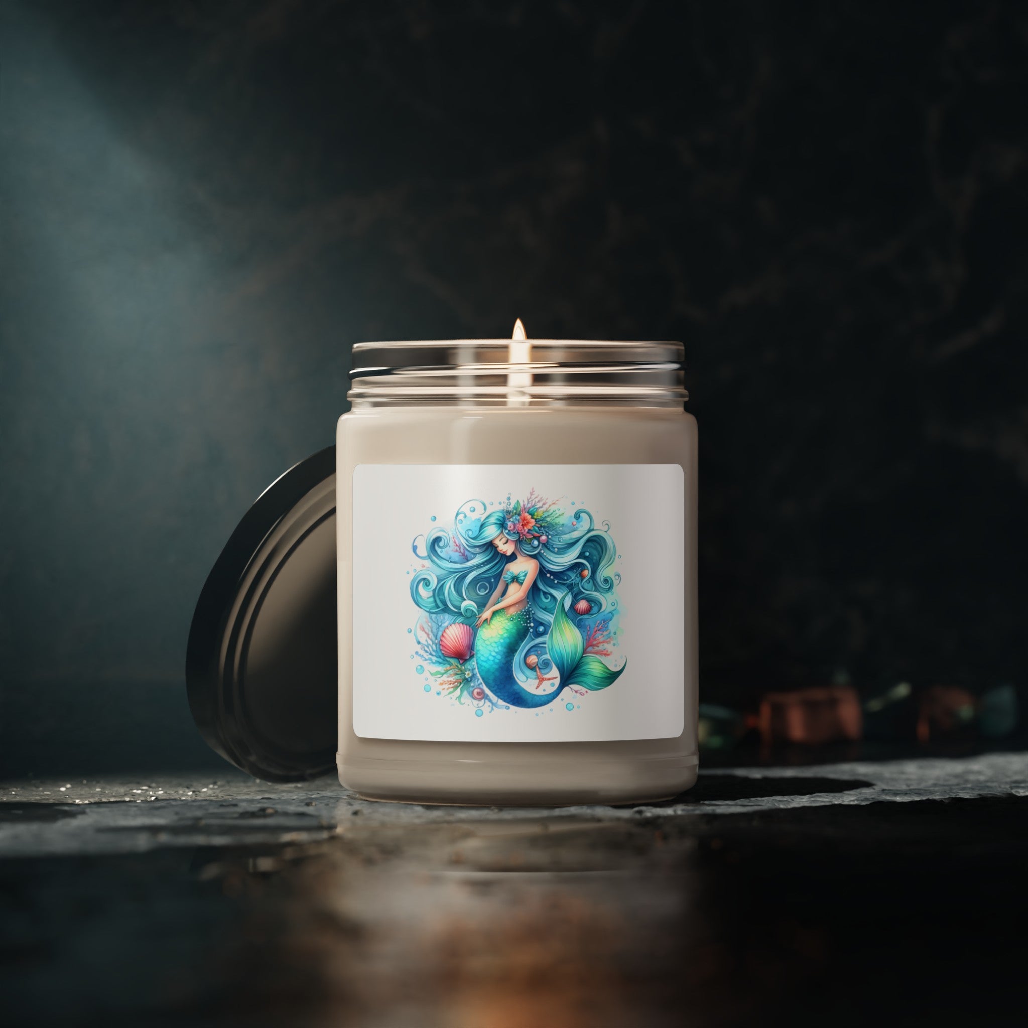 Sleepy mermaid scented Soy Candle, 9oz