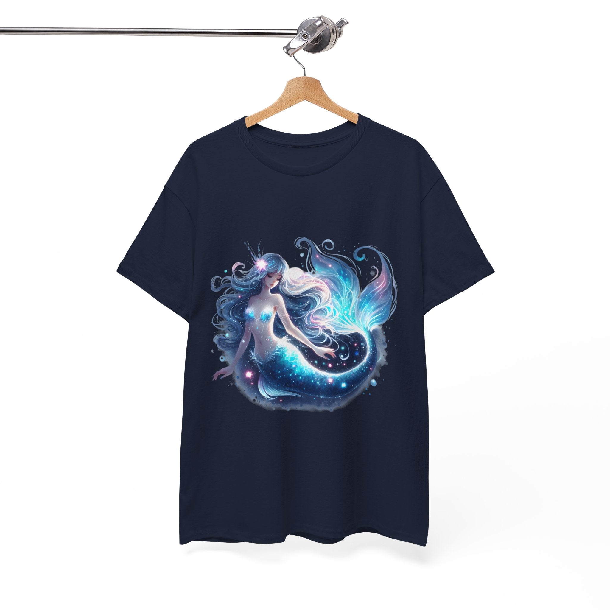 Blue Mermaid Heavy Cotton Tee shirt Unisex