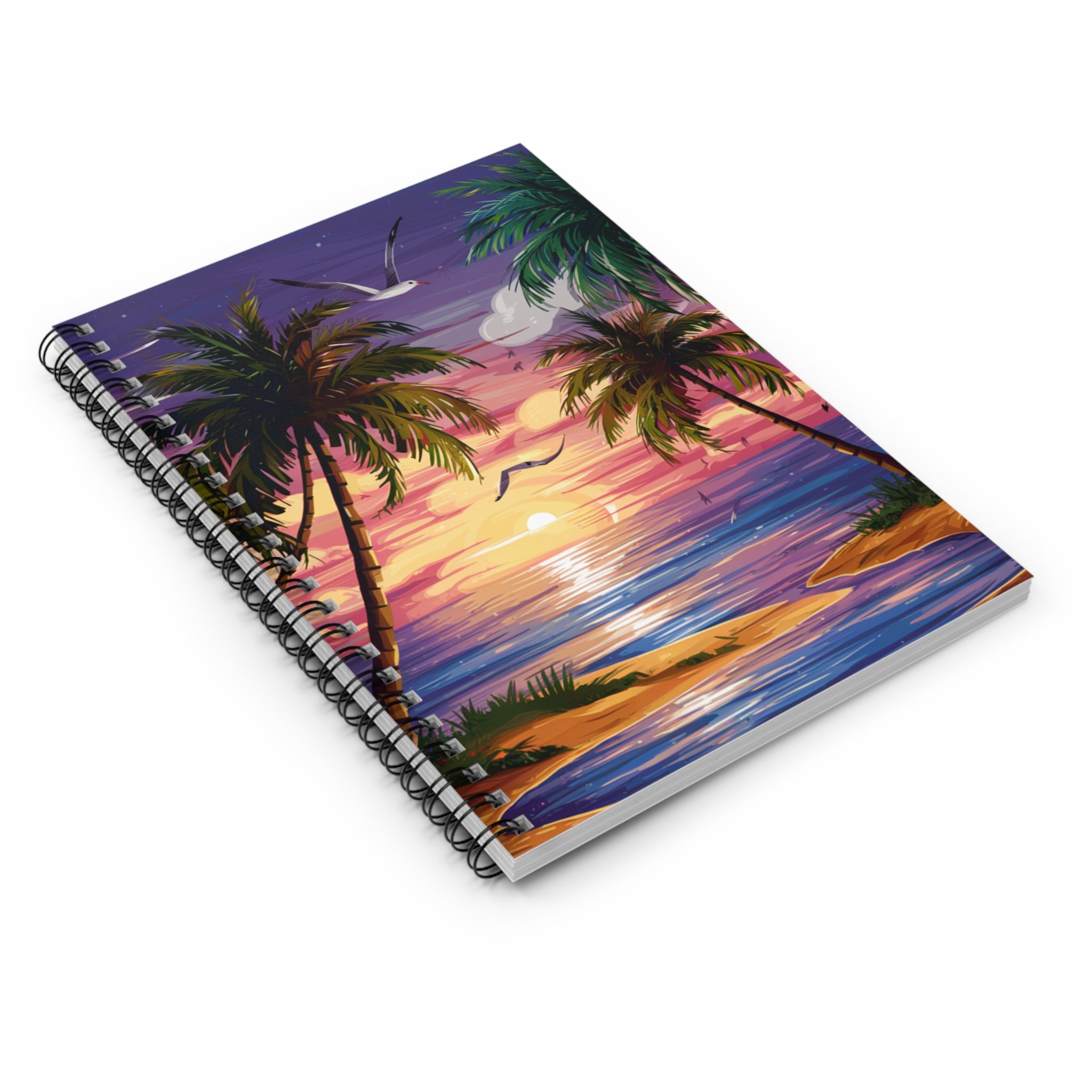 Palm Paradise Sunset Notebook