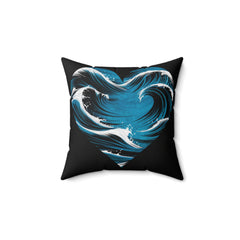 Ocean wave Spun Polyester Square Pillow