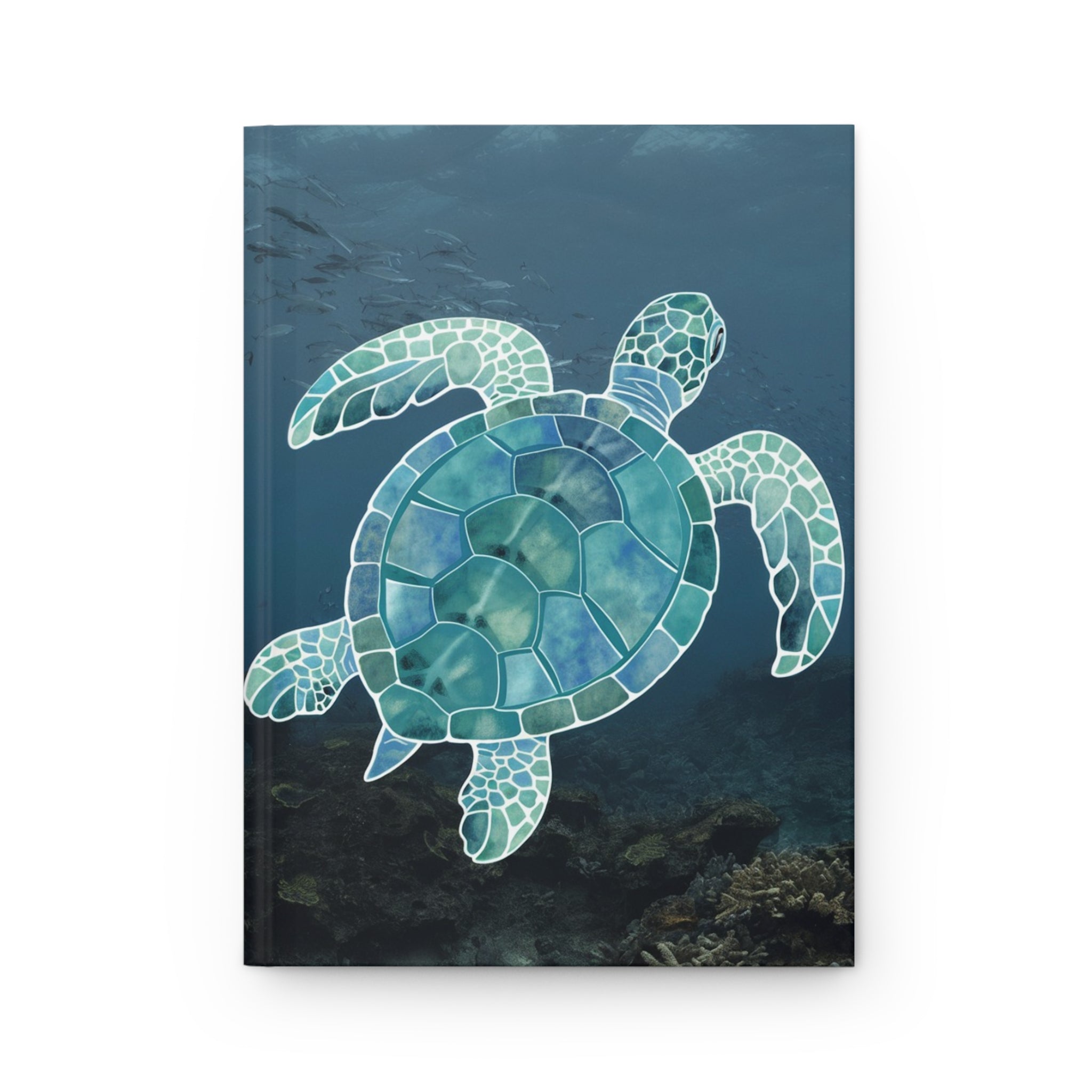 Mosaic Turtle Hardcover Journal