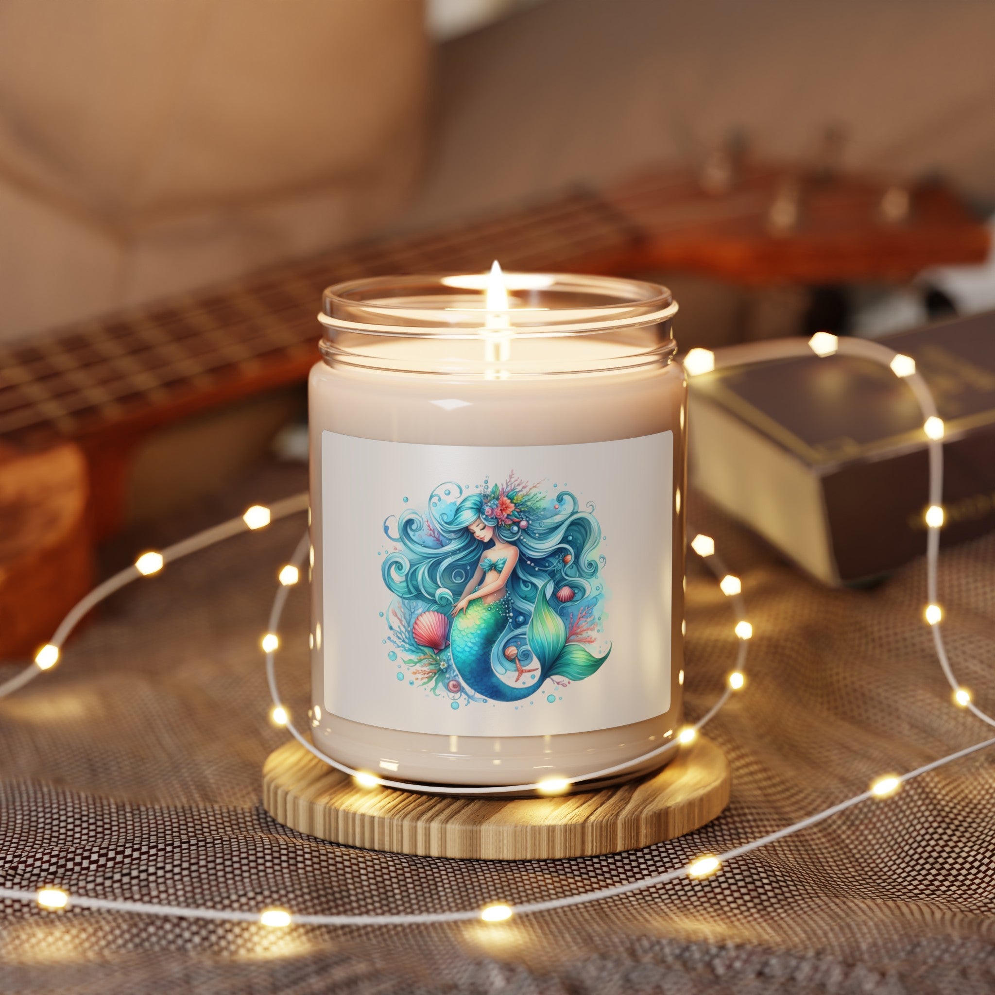 Sleepy mermaid scented Soy Candle, 9oz