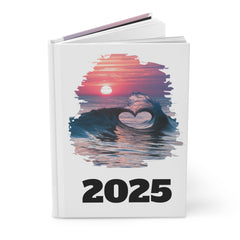 2025 heart wave Hardcover Journal Matte