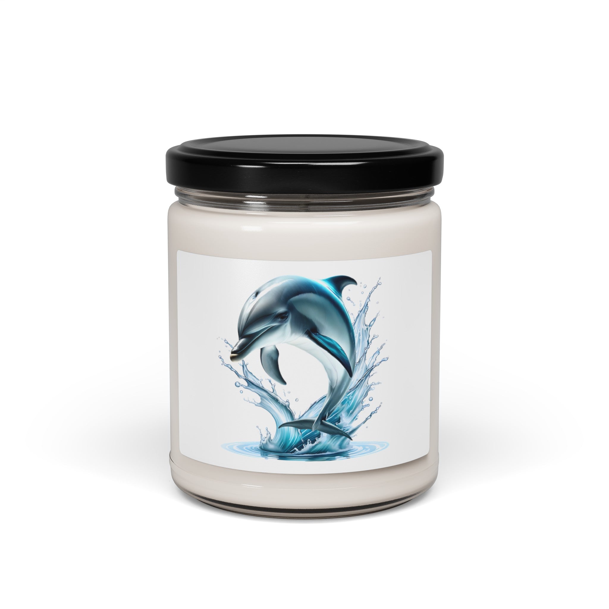 Blue dolphin Scented Soy Candle, 9oz