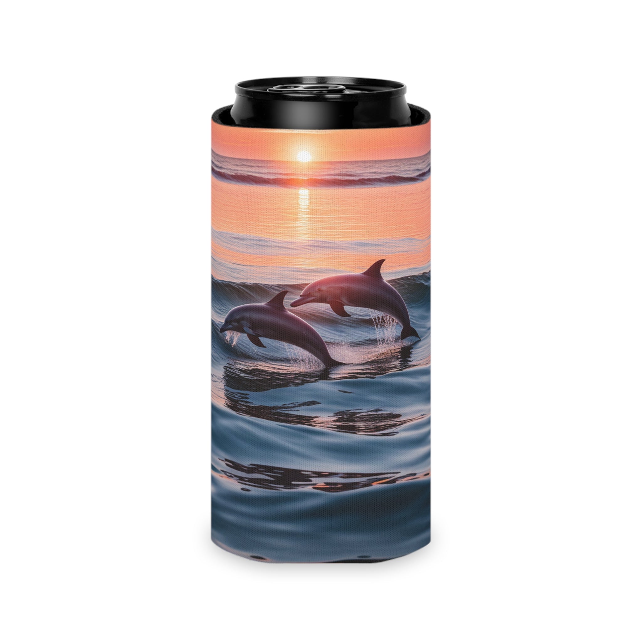 Can Cooler - 2 Dolphin Sunset