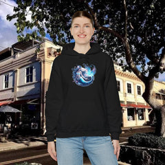 Blue Mermaid Hooded Sweatshirt Unisex Heavy Blend