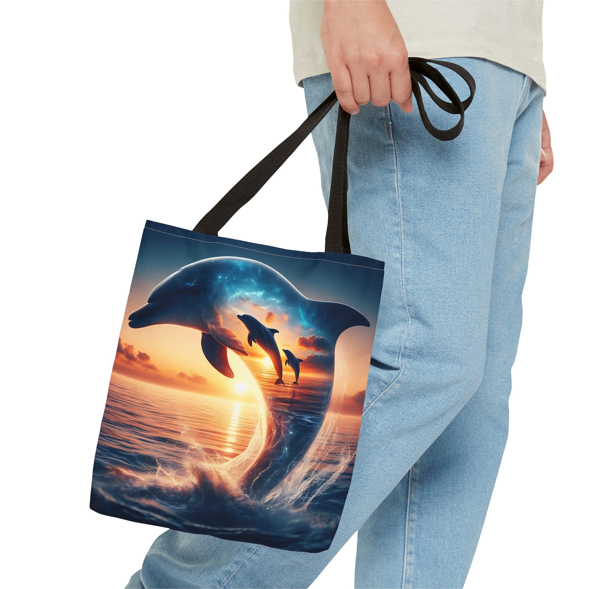 3 dolphin Tote Bag (AOP)