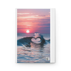 Heart wave Hardcover Journal Matte