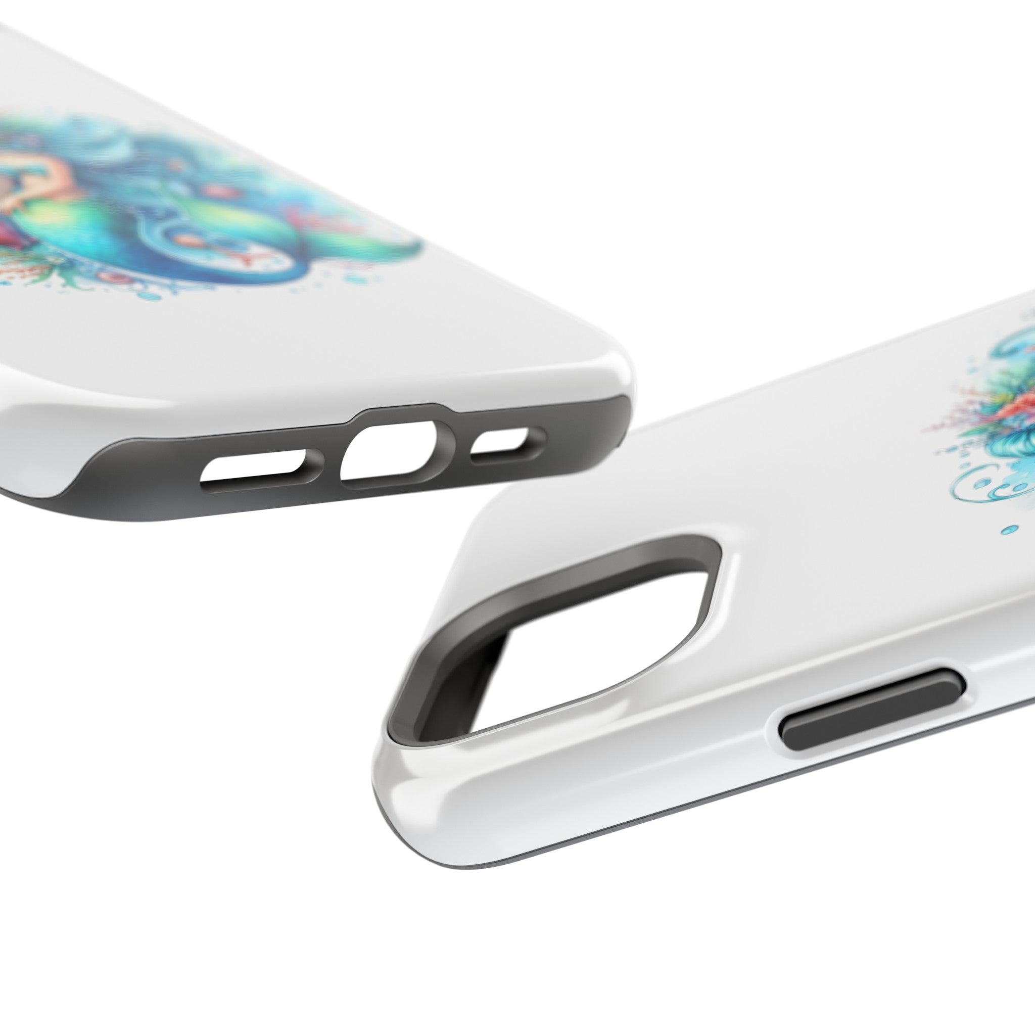 Dreamy Mermaid White Case for phone – Impact Resistant