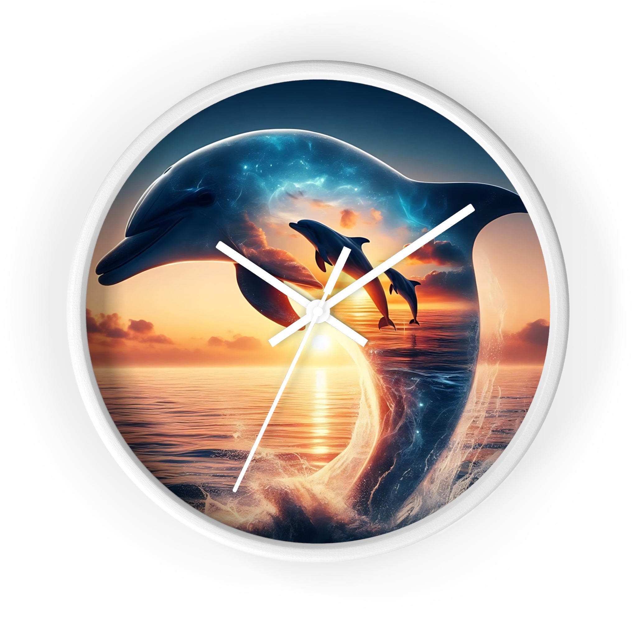 3 Dolphin Wall Clock