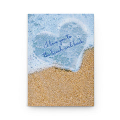 Beach and back Hardcover Journal