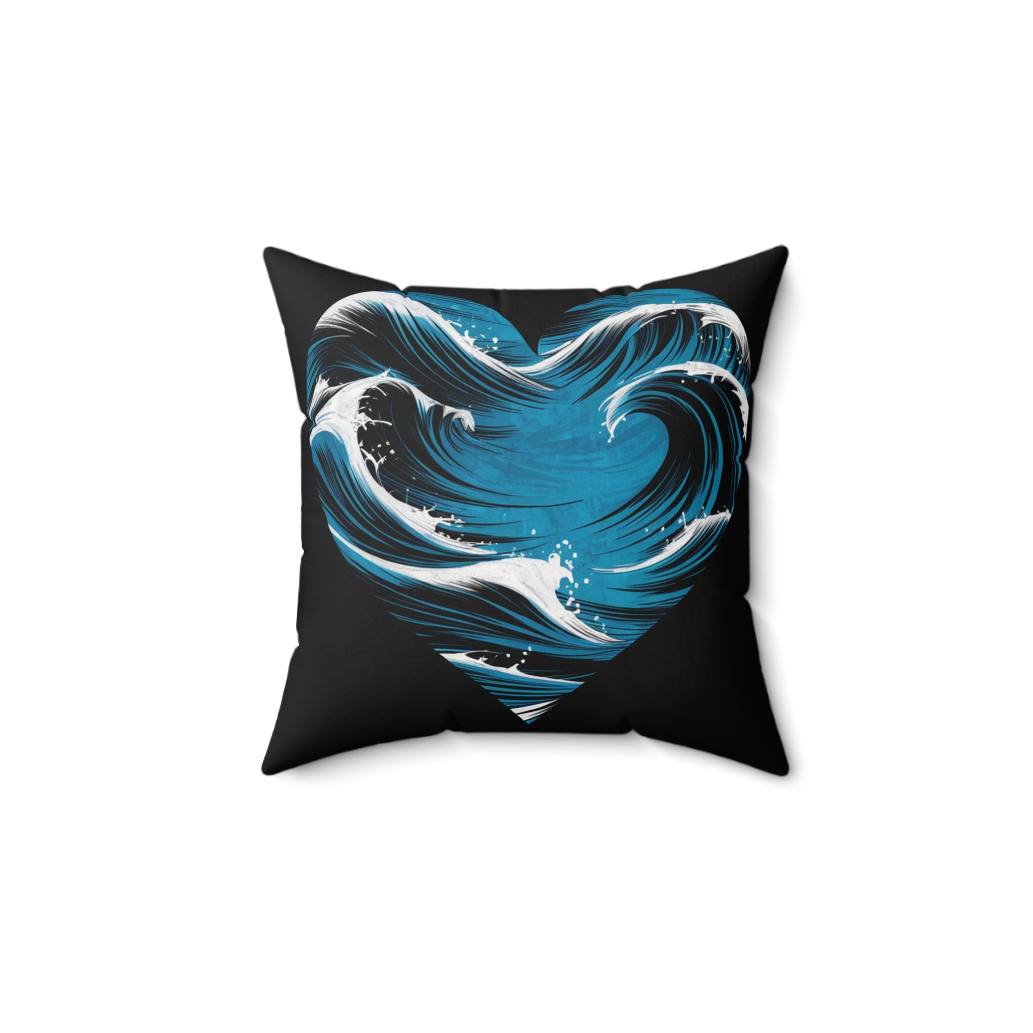 Ocean wave Spun Polyester Square Pillow