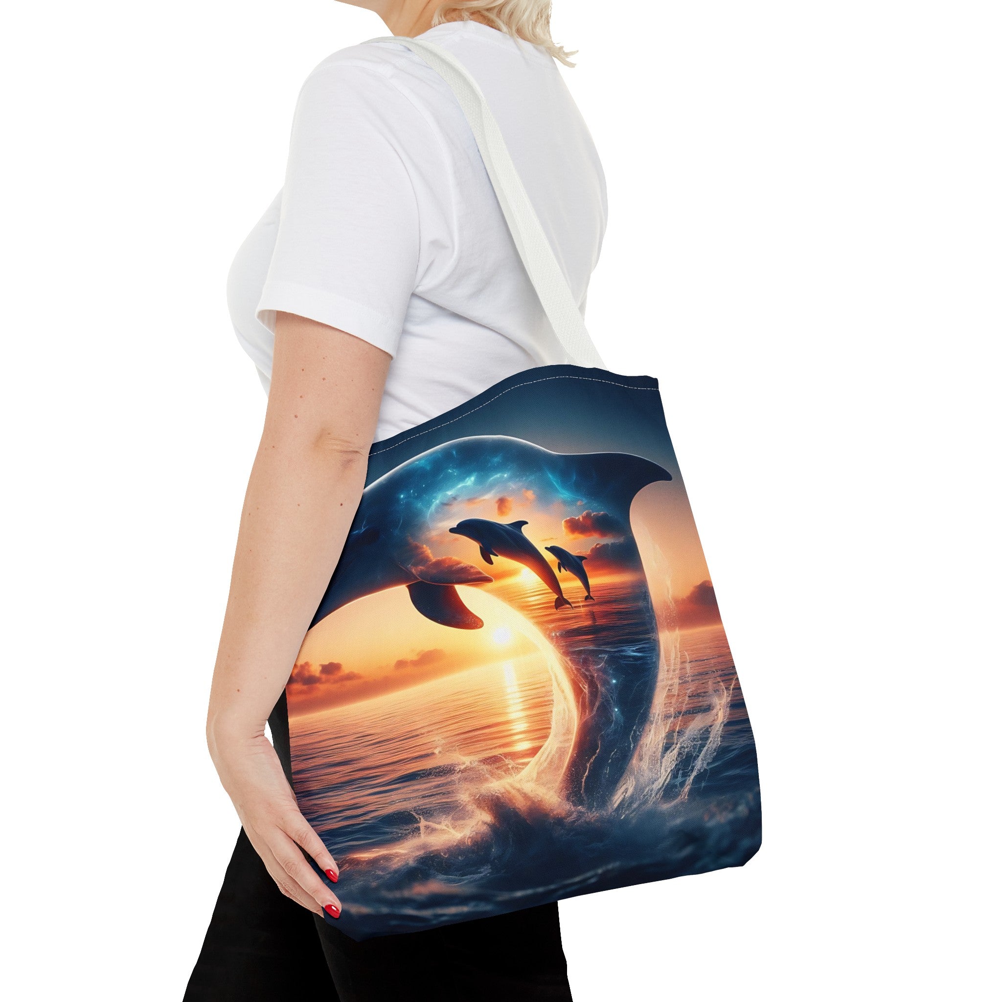 3 dolphin Tote Bag (AOP)