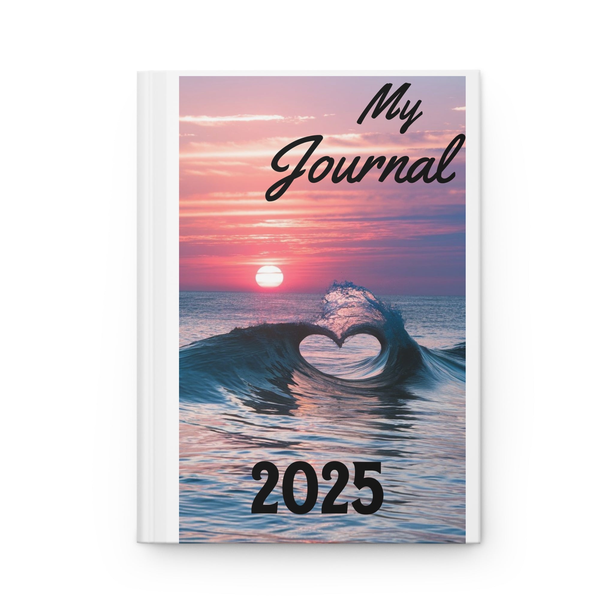 Heart wave Hardcover Journal Matte