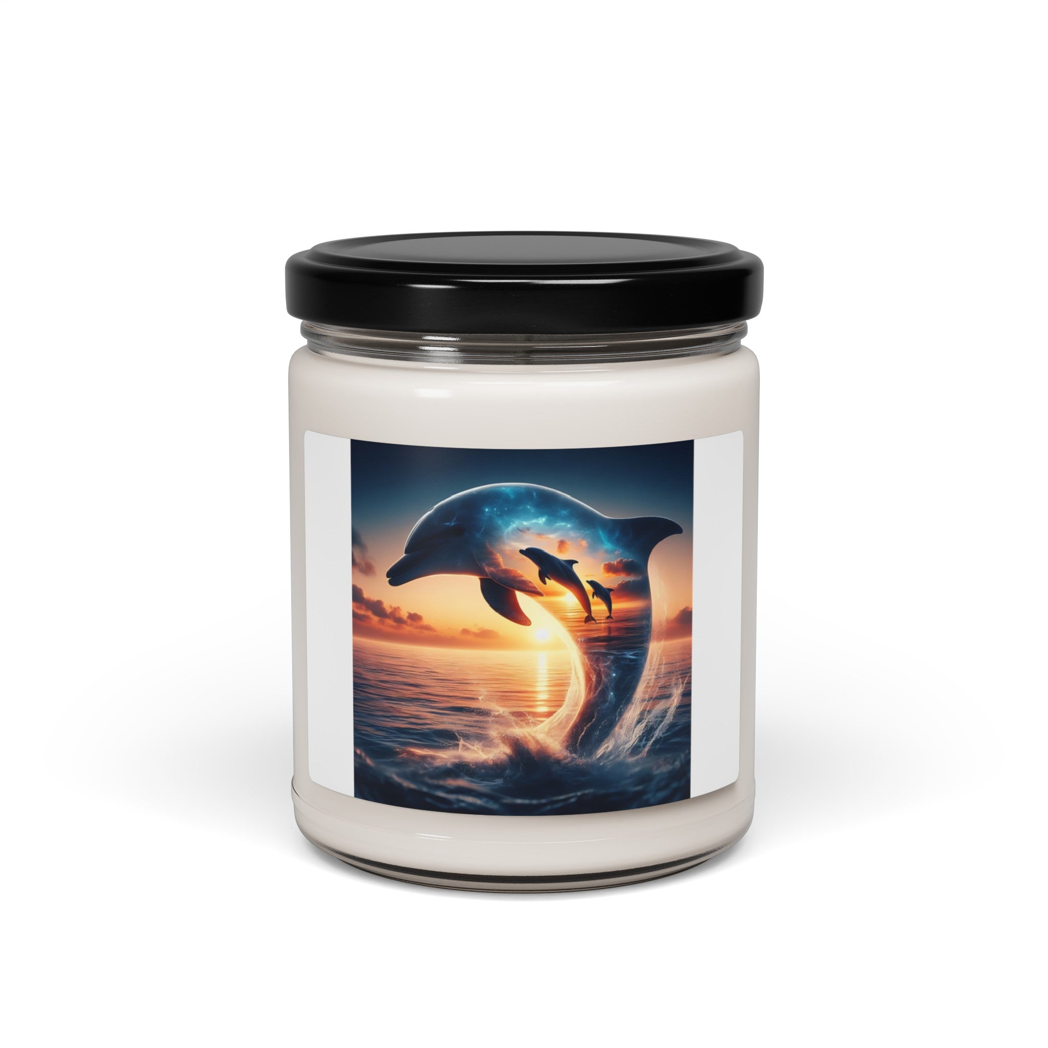 Sunset dolphin scented Soy Candle, 9oz