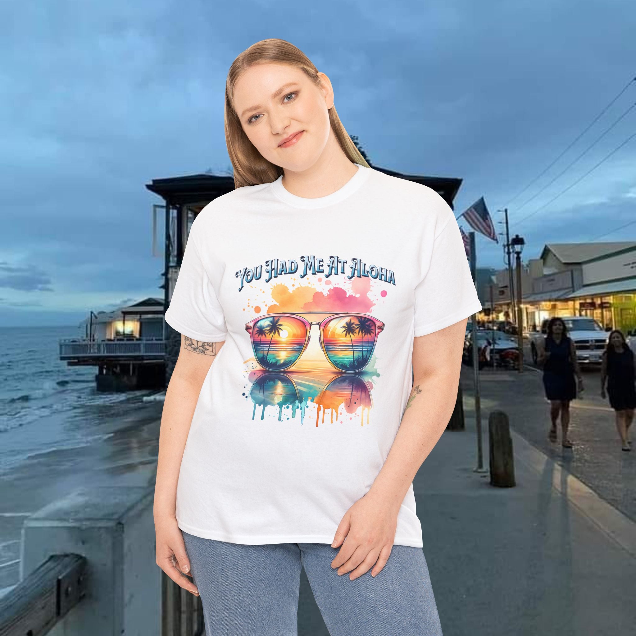 You Had Me At Aloha Heavy Cotton Tee shirt Unisex