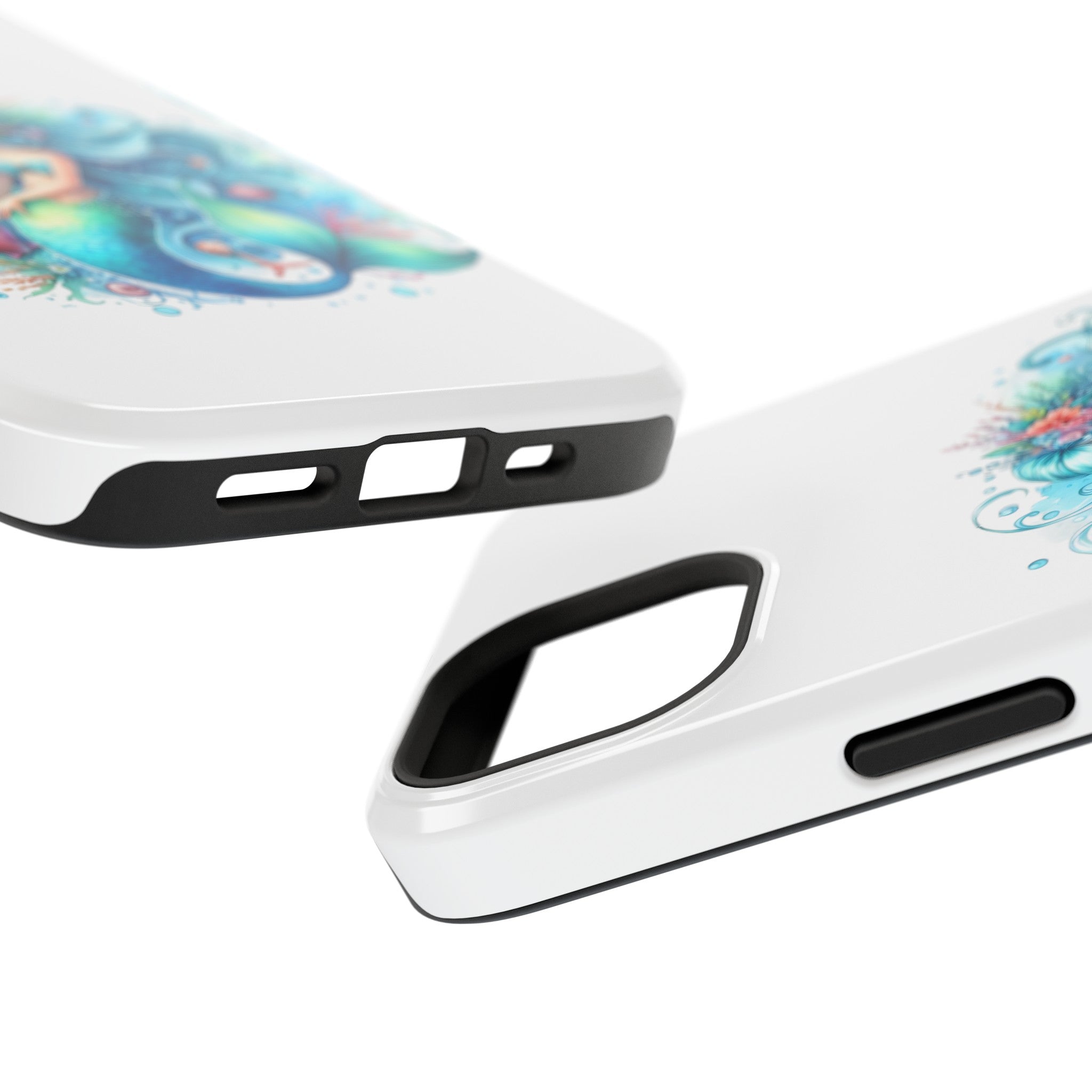 Dreamy Mermaid White Case for phone – Impact Resistant