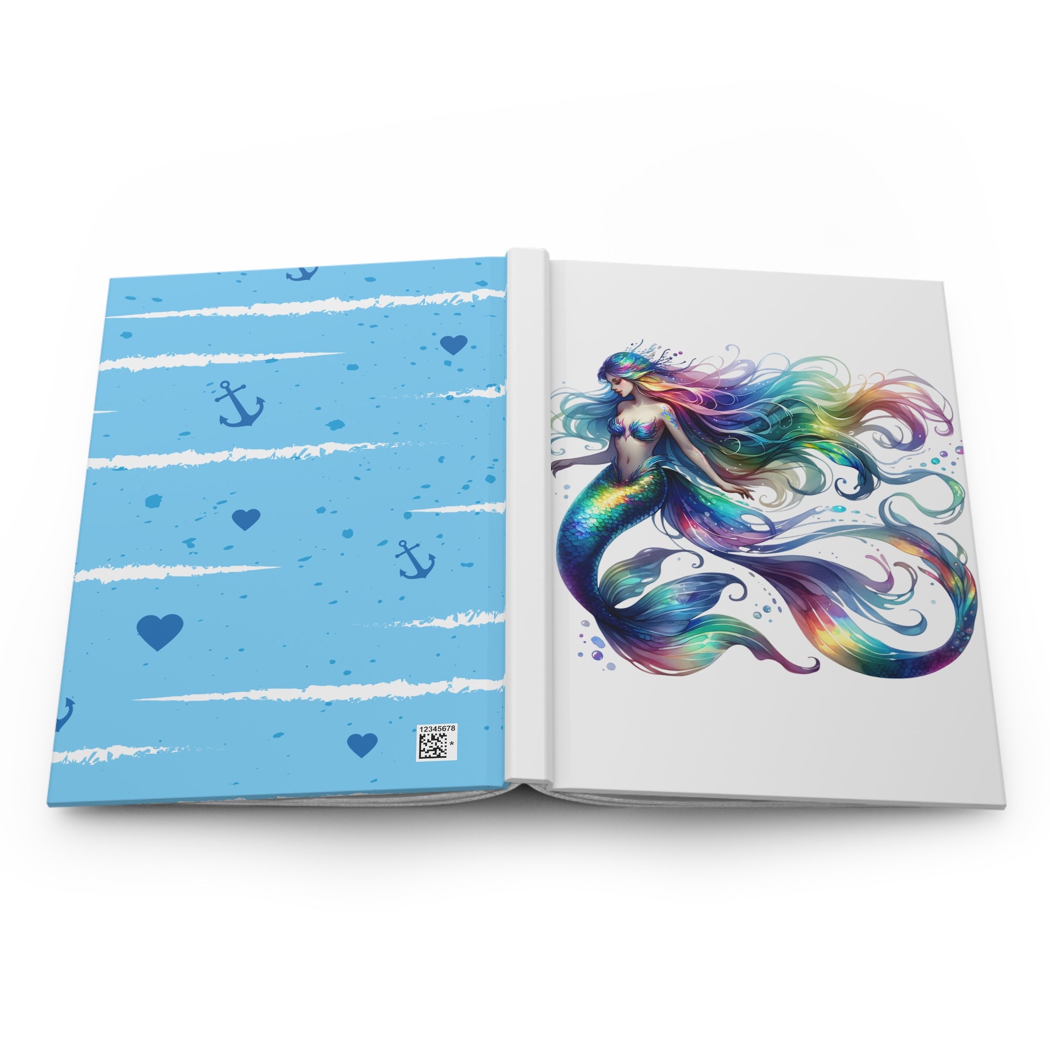 Rainbow Mermaid Hardcover Journal