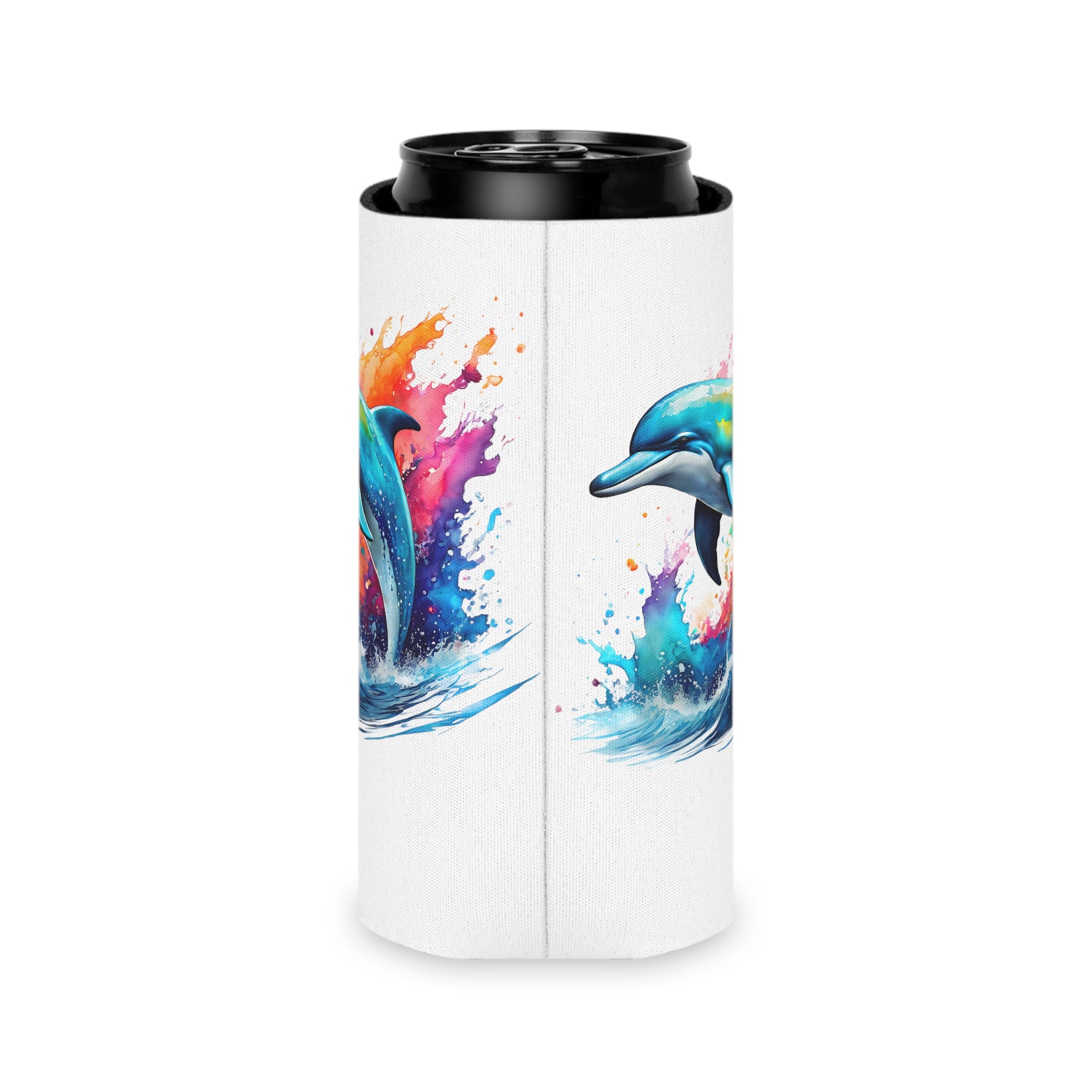 Can Cooler -Rainbow Dolphin