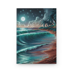 Starry Beach Hardcover Journal