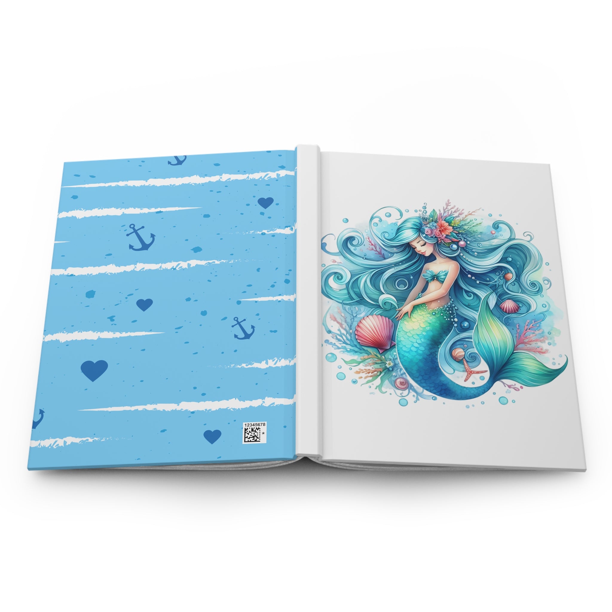 Sleeping Mermaid Hardcover Journal