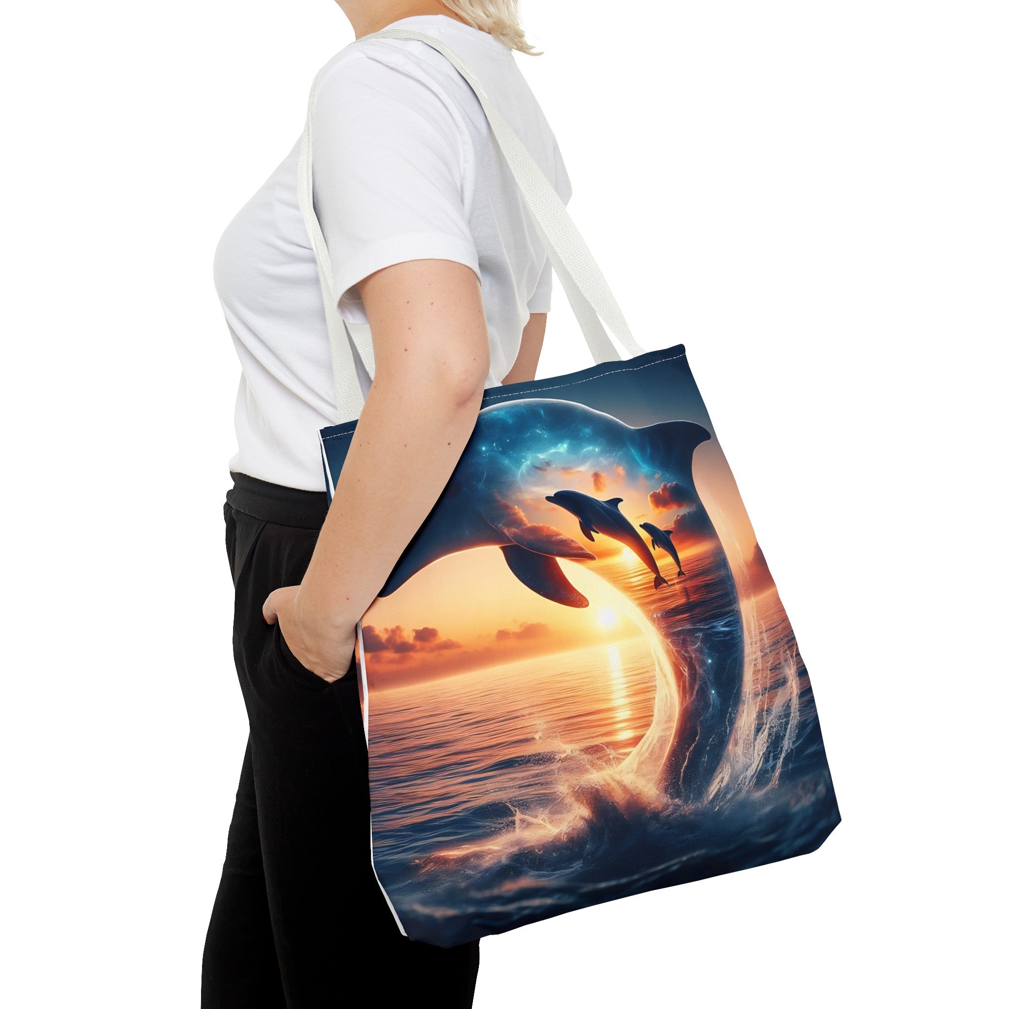 3 dolphin Tote Bag (AOP)