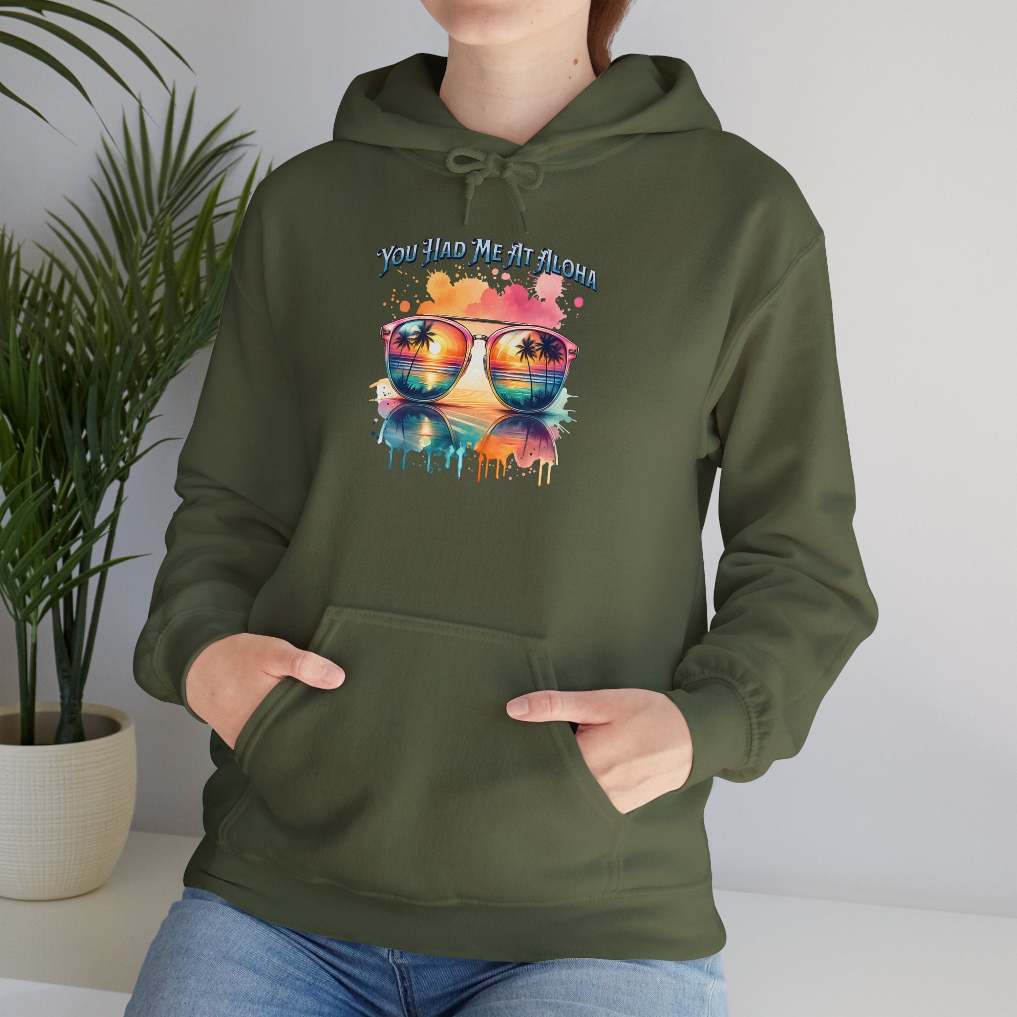 You Had Me At Aloha Hooded Sweatshirt Unisex Heavy Blend