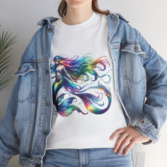 Rainbow Mermaid Heavy Cotton Tee shirt Unisex