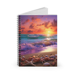 Tropical Starfish Sunset Notebook