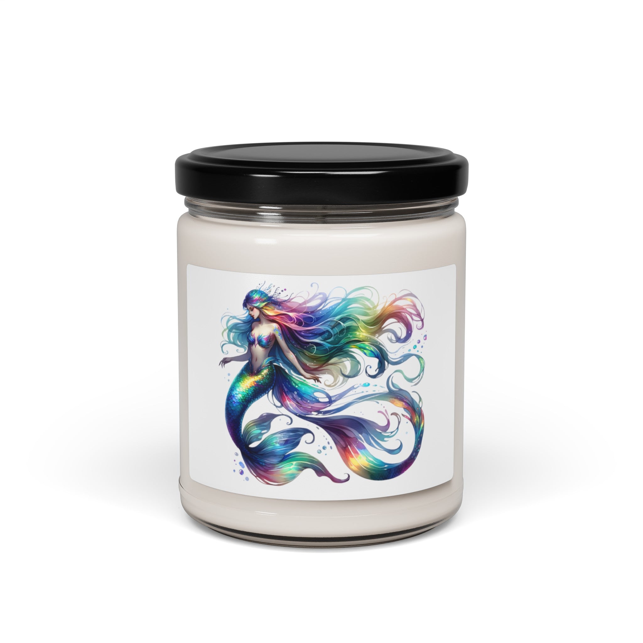 Rainbow mermaid Scented Soy Candle, 9oz