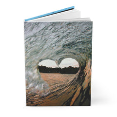 Wave Heart Hardcover Journal