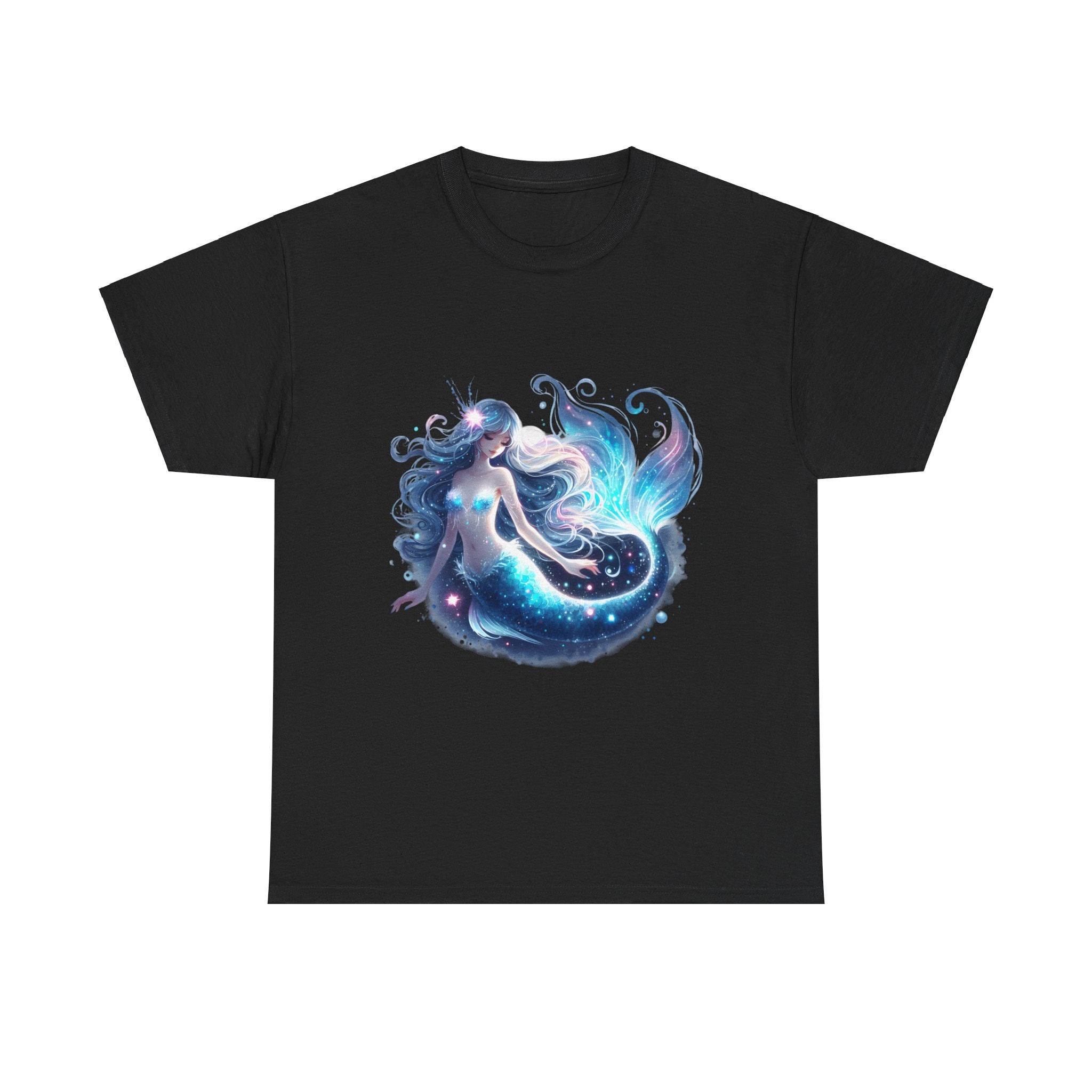 Blue Mermaid Heavy Cotton Tee shirt Unisex