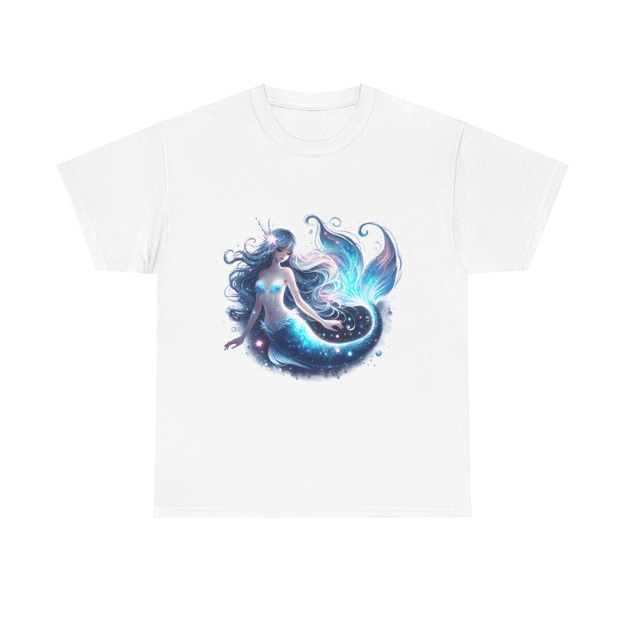 Blue Mermaid Heavy Cotton Tee shirt Unisex