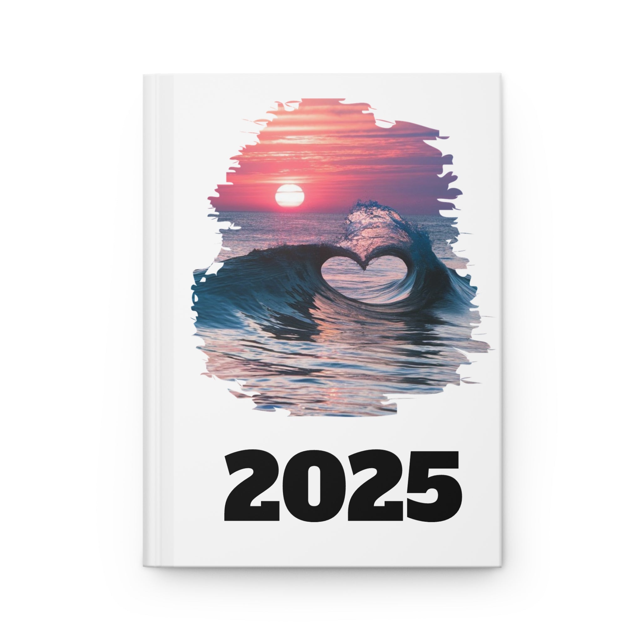 2025 heart wave Hardcover Journal Matte