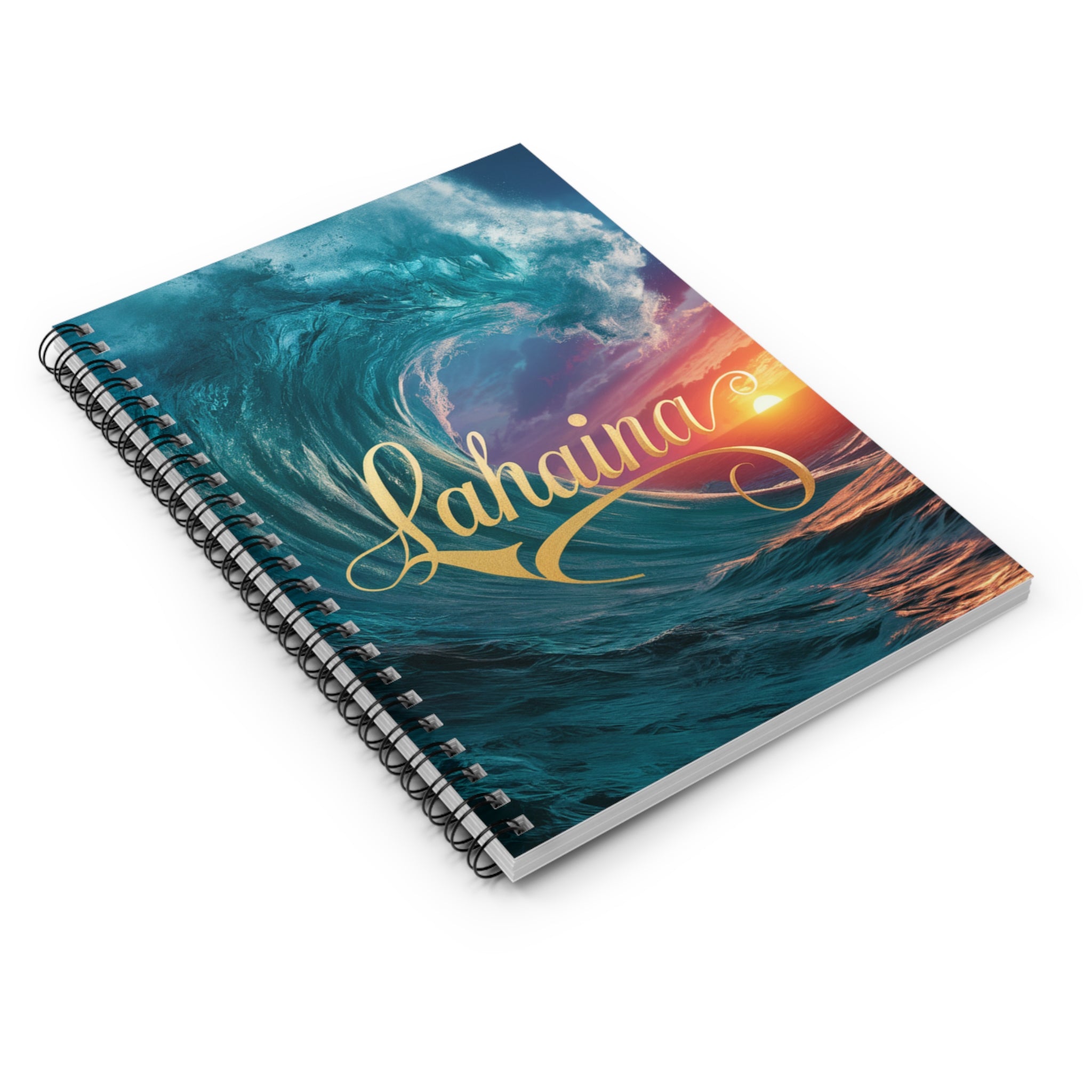 Lahaina Ocean Wave Notebook
